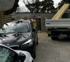 Implantation - Il faut un point haut pour le laser, pas de problème on prend le toit de la voiture !