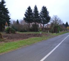 Notre terrain avant le d&eacute;but du chantier