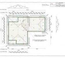 Plan de pose charpente industrielle