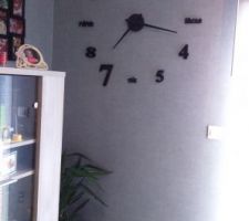 Horloge DIY mise en place