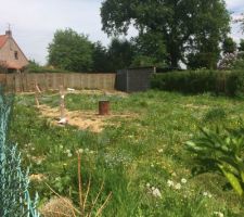 Voici le terrain qui accueillera notre maison (J esp&egrave;re prochainement!)