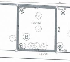 Plan du lot fourni par le notaire