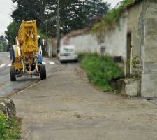 L'arrivée de la grue