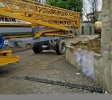 L'arrivée de la grue