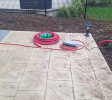 Plomberie pour irrigation du jardin