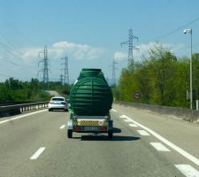 Transport de la cuve de 3700L