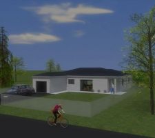 Voici une image 3D de la maison que nous avons dessiné :)