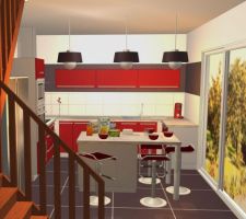 Exemples de réalisations de cuisine Cuisinella Villemandeur.