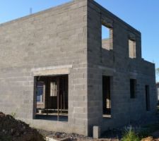 El&eacute;vation des murs de l'&eacute;tage