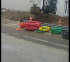 VRD placement des fourreaux