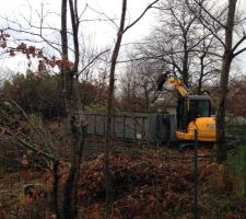 Le terrassier en action