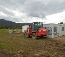 D&eacute;but du terrassement futur lotissement
