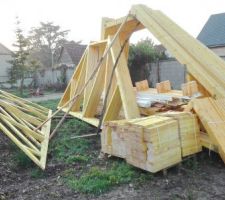 Livraison de notre charpente 13/05/2016
