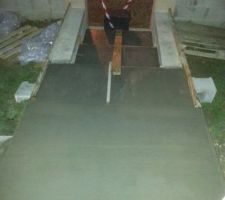Coffrage escalier entrée