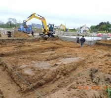 Comme vous pouvez le voir le terrassement &eacute;tait bien commencer .