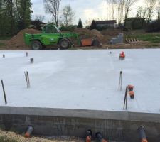 Le vide sanitaire et la dalle sont terminés