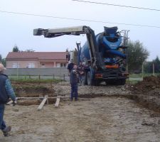 22 m3 de béton coulé ici l'un des 2 tour tapis