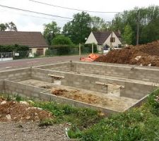 Le vide sanitaire en cours.