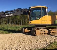 Chemin d'acc&egrave;s au chantier