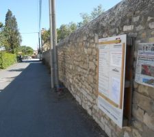 Affichage de la déclaration préalable de division sur le terrain