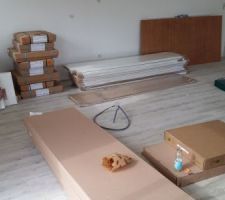 Les cartons de la cusine et des placards