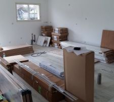 Les cartons de la cusine et des placards