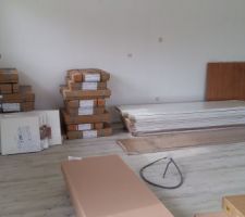 Les cartons de la cusine et des placards