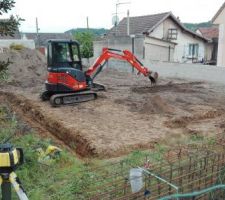Fouilles en rigoles pour fondations