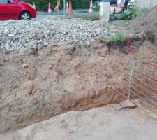 Fouilles en rigoles pour fondations
