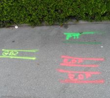 Trac&eacute; pour raccordement eau V&eacute;olia