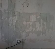 Avant  enlevage colle carrelage