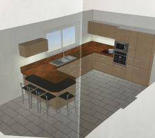 Projet aménagement cuisine U