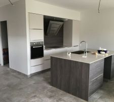 La cuisine installée aujourd'hui