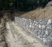 Mur de soutainement du parking