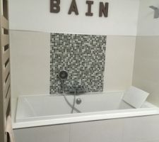 L'espace bain officiellement terminé !