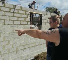 &eacute;l&eacute;vation des murs suite... et coulage de la dalle du garage