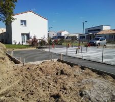 Fondation et terrasse coulées du jour !