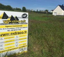 Photo affichage panneau permis de construire