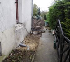 Suppression de l'escalier b&eacute;ton