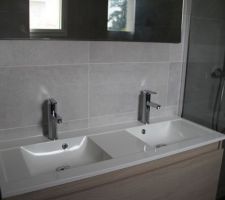 Salle de bains parentale - Installation sanitaires et meubles
Meuble et mirroir