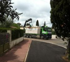 Livraison du plancher.