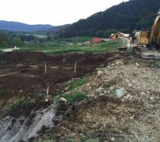 Début du terrassement, le 26 mai 2016