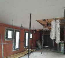 Partie plafond toit terrasse