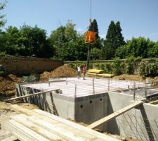 La première benne du plancher !