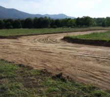 Travaux en cours futur lotissement.