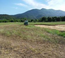 Travaux en cours futur lotissement.