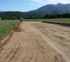 Travaux en cours futur lotissement.