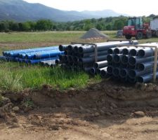 Travaux en cours futur lotissement.