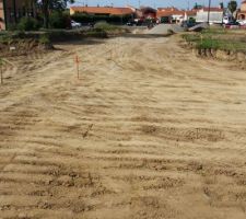 Travaux en cours futur lotissement.