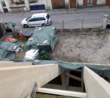 Bâche sur charpente